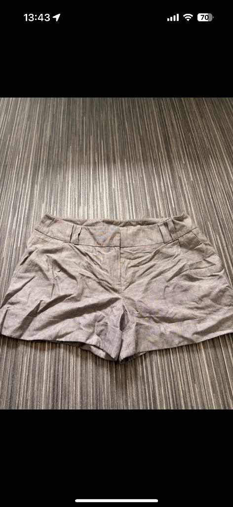 Grey speckled turn up shorts size 14