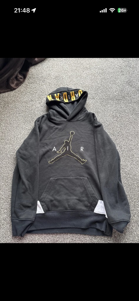 Nike air Jordan hoodie hoody sweatshirt jumper top age 12-13 years