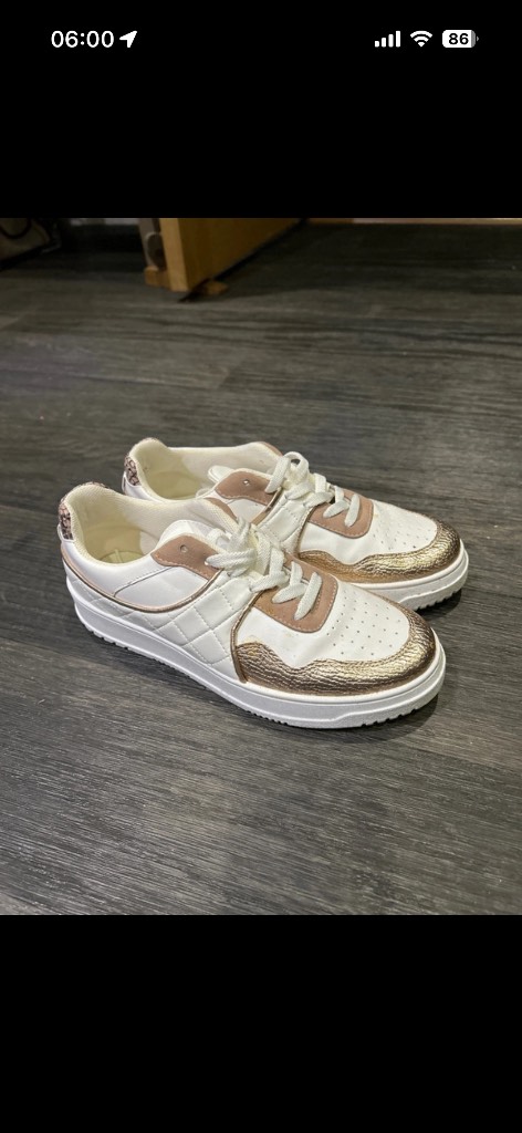 River island sport rose gold trainers size uk 6