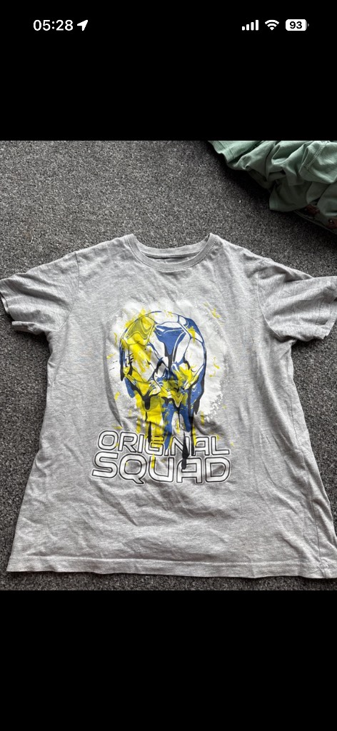Original squad football tshirt top age 11-12 years