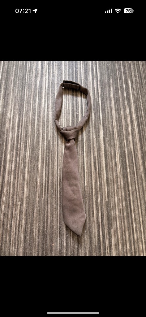 Children’s grey Velcro fastening suit tie wedding