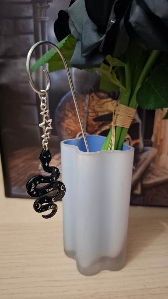 Spooky snake hanging plant or vase decorative stake.