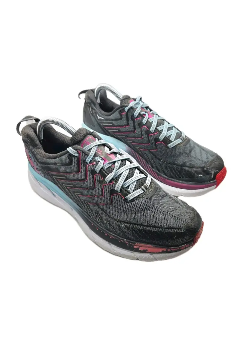 Hoka One One Clifton 4 Running Shoes Womens UK 9 Castle Rock Asphalt Lightweight
