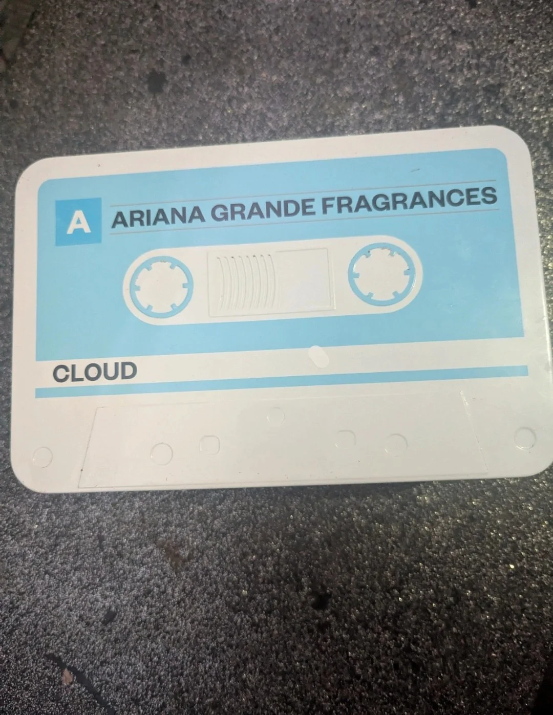 Empty Ariana Grande Cloud Perfume Gift Set Storage Tin - Retro Cassette Design