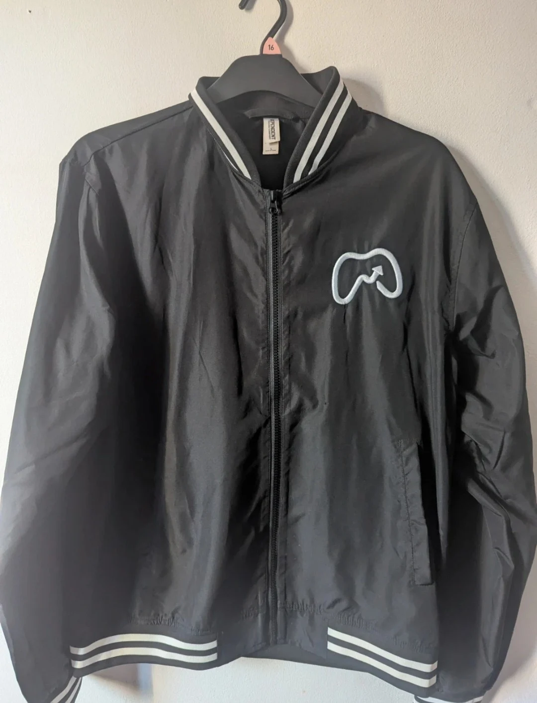 Black Zip Jacket Gamer Style – Size L