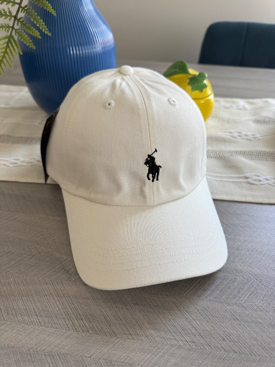 Polo Ralph Lauren cotton twill Polo Pony baseball cap in White One Size