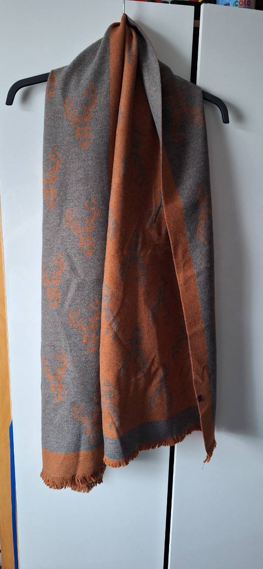 Women's Wide Soft Deer Print Scarf