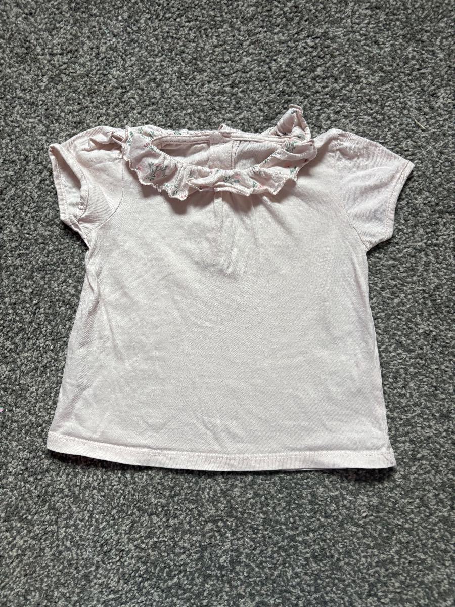 Matalan Pink Frill Collar Top 9-12 Months
