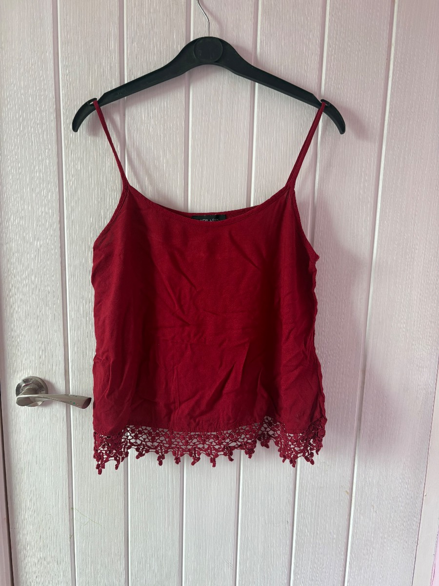 New Look Red Cami Top