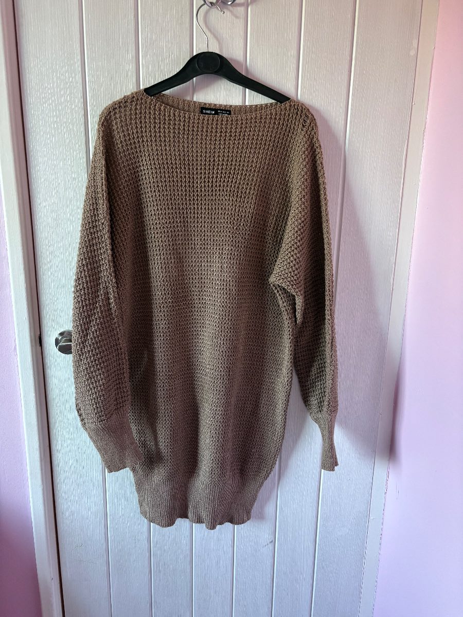 SHEIN Waffle Knit jumper dress