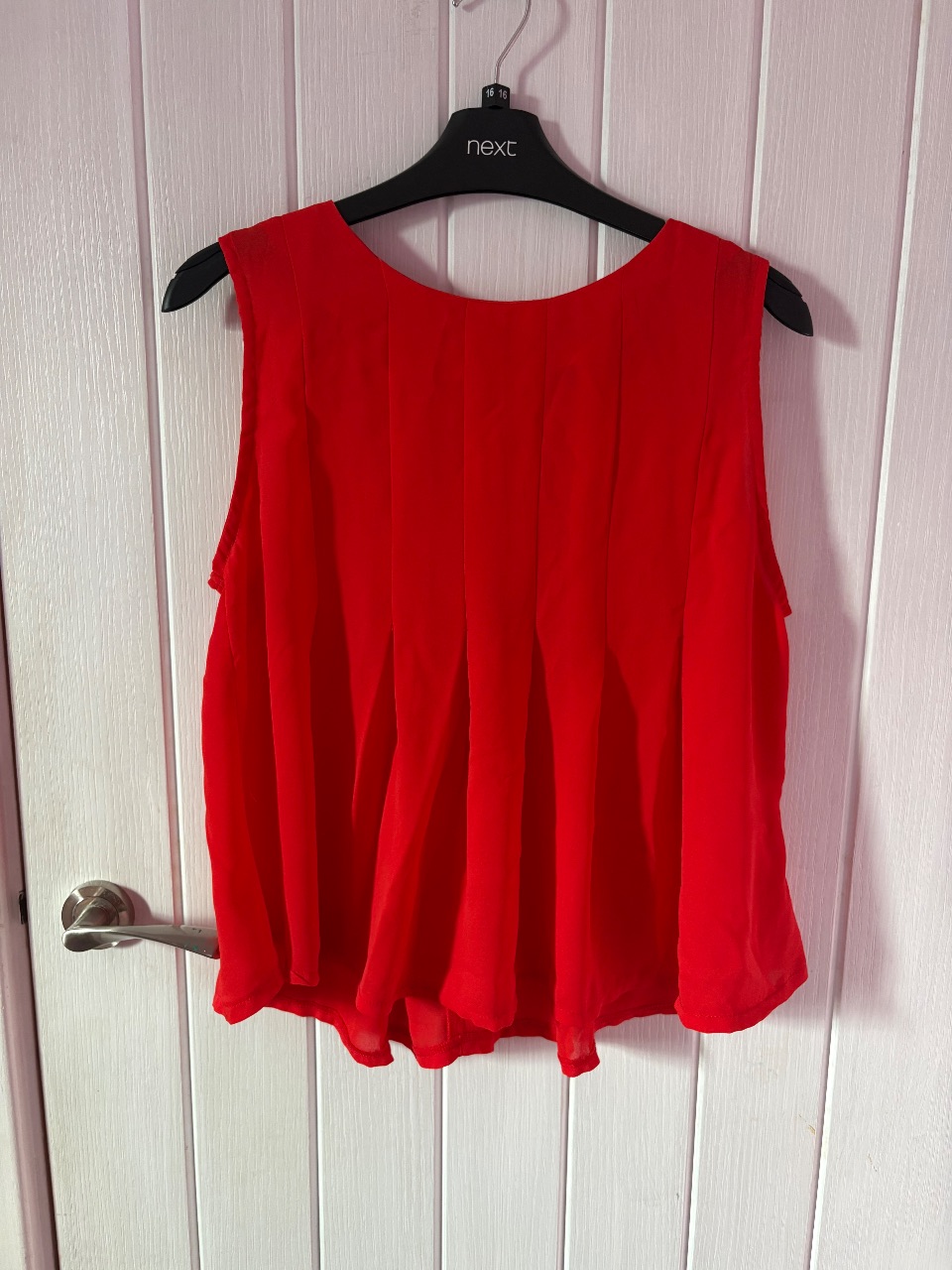 Boohoo Red  peplum Top