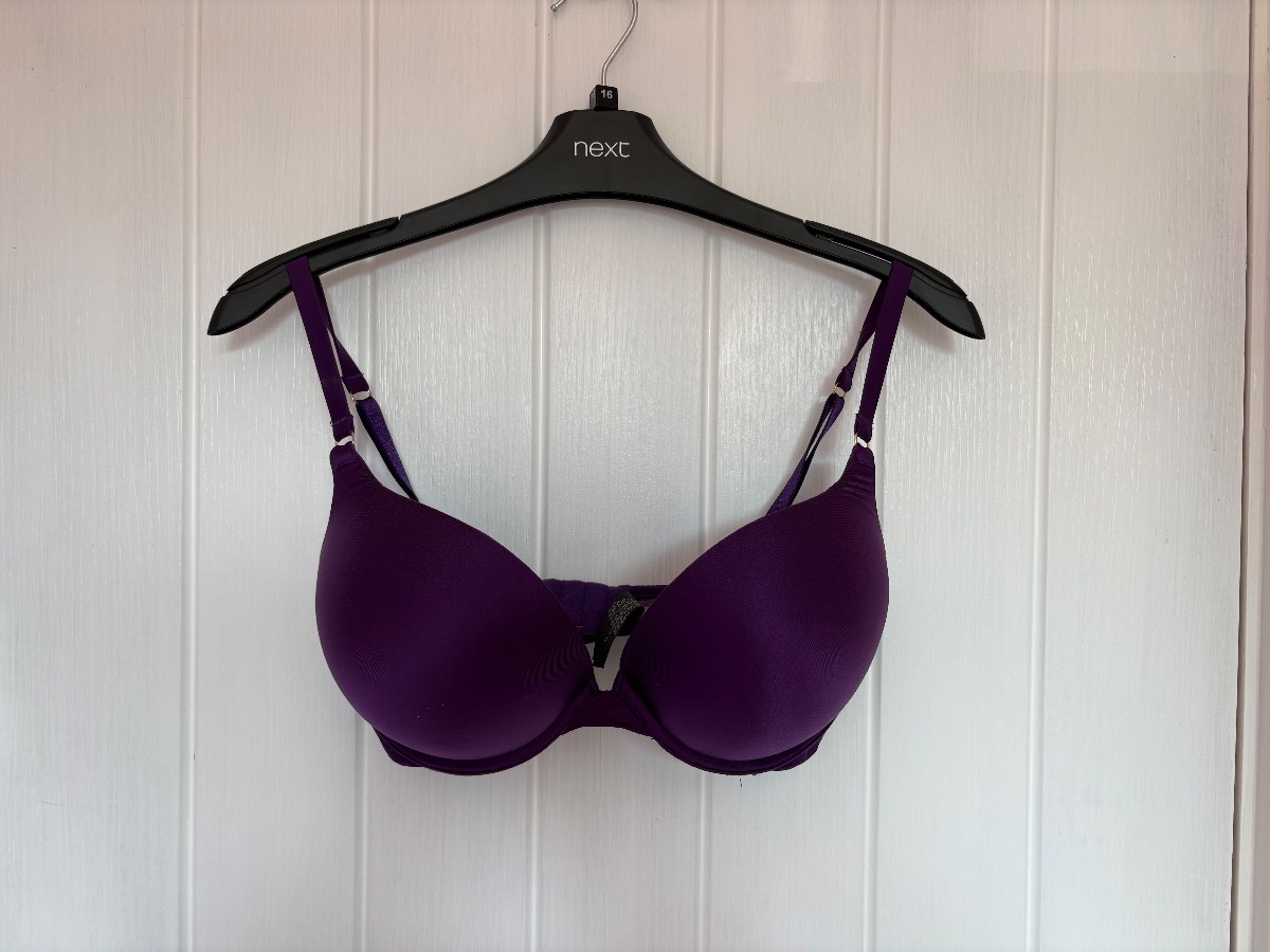 Secret Possessions Women's Purple Padded Underwired Bra Size 34D
