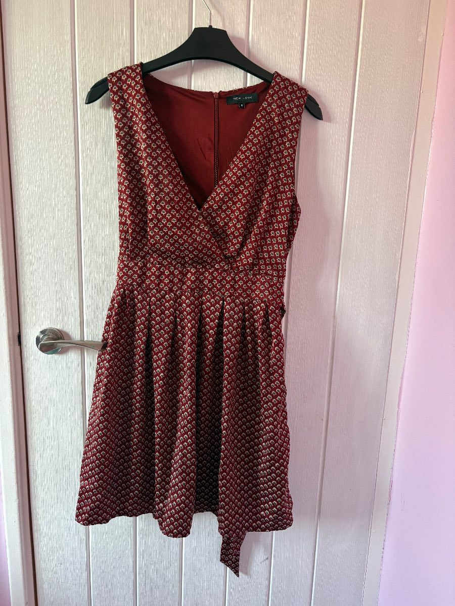 New Look Burgundy party Dress