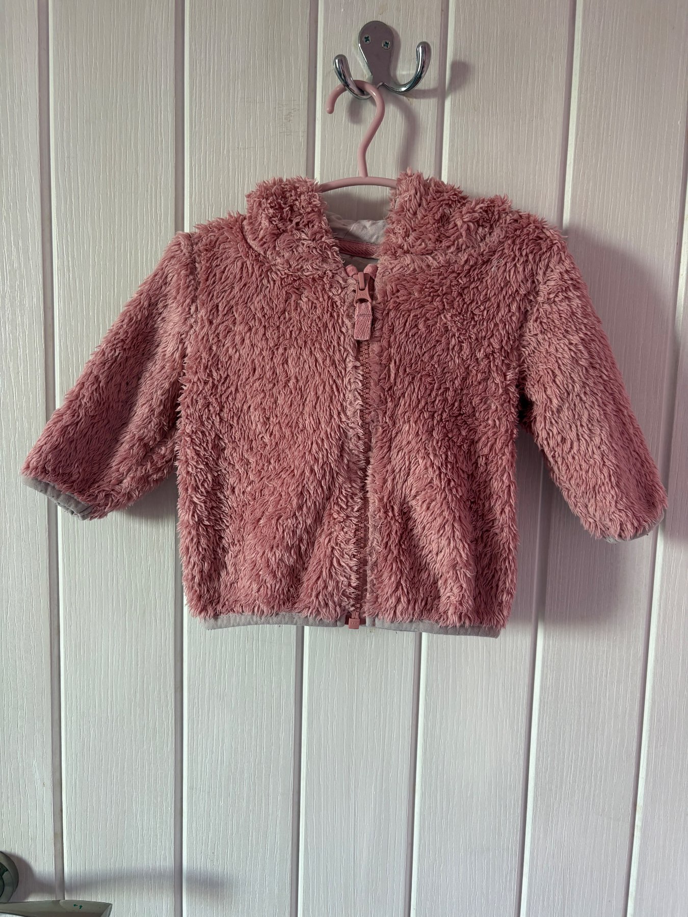 Next baby pink Fleece Jacket 3-6 months