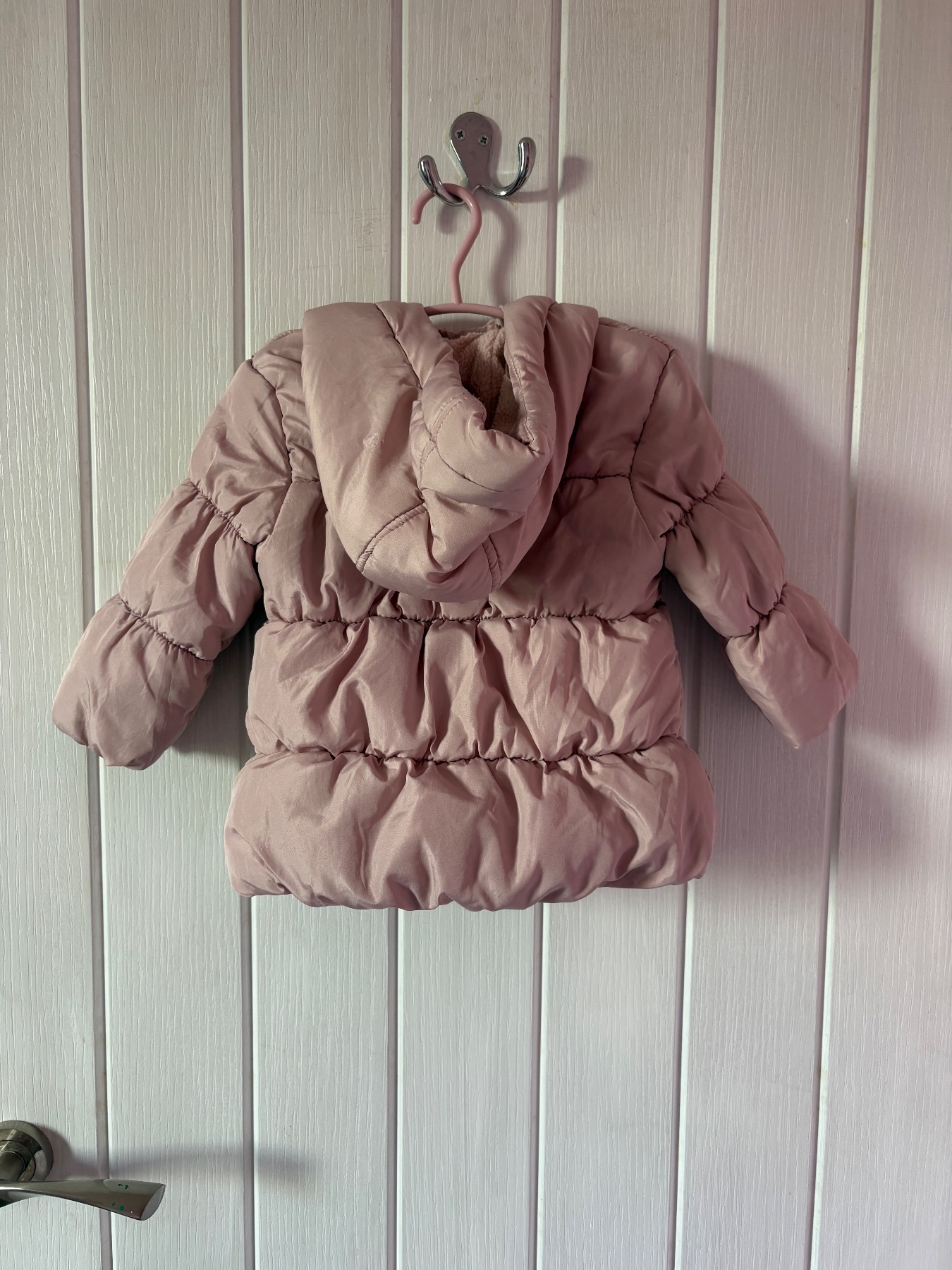 Babaluno Girls Rose Puffer Coat 6-9 Months Excellent Condition