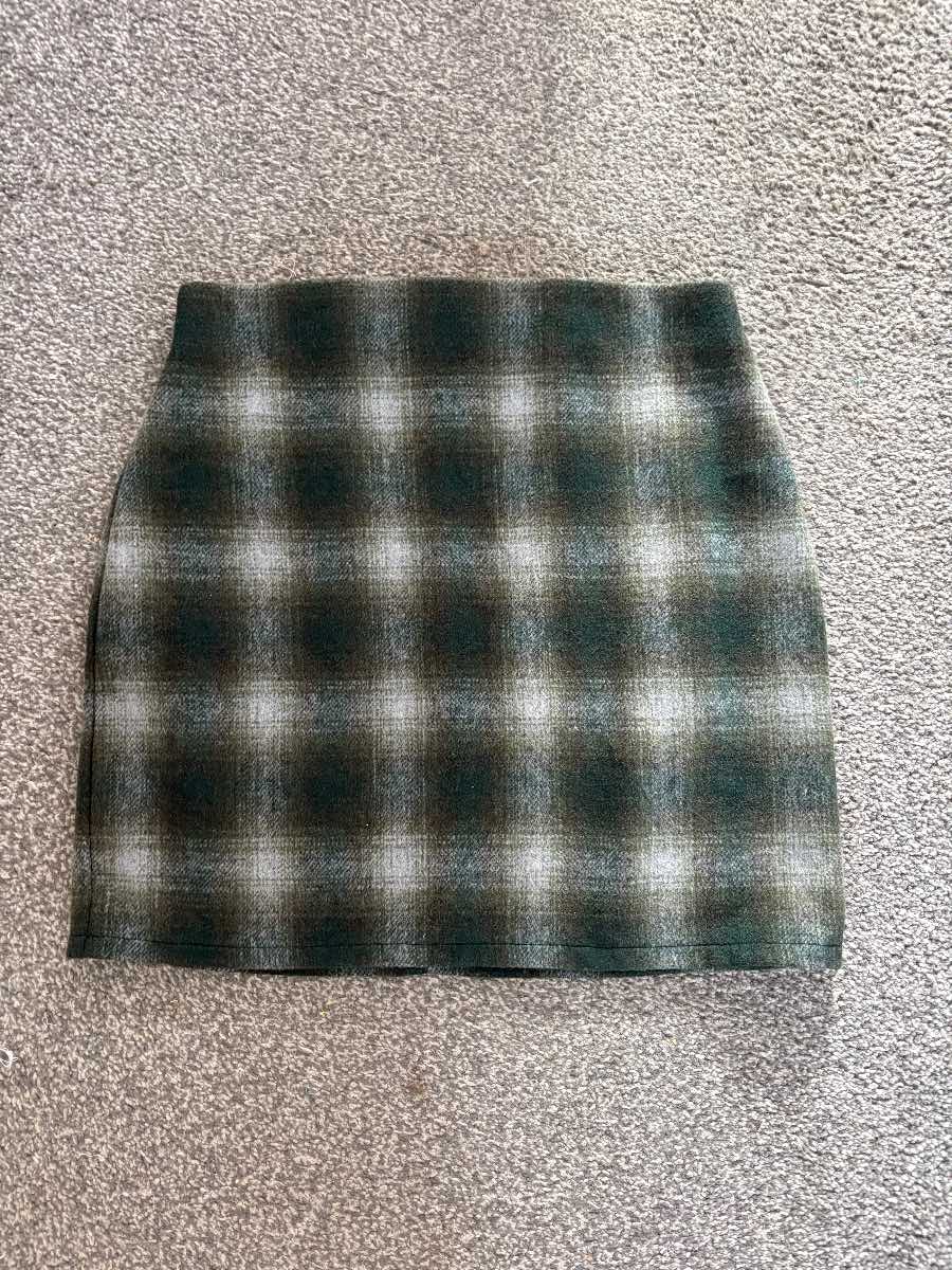 Primark green Checked Skirt