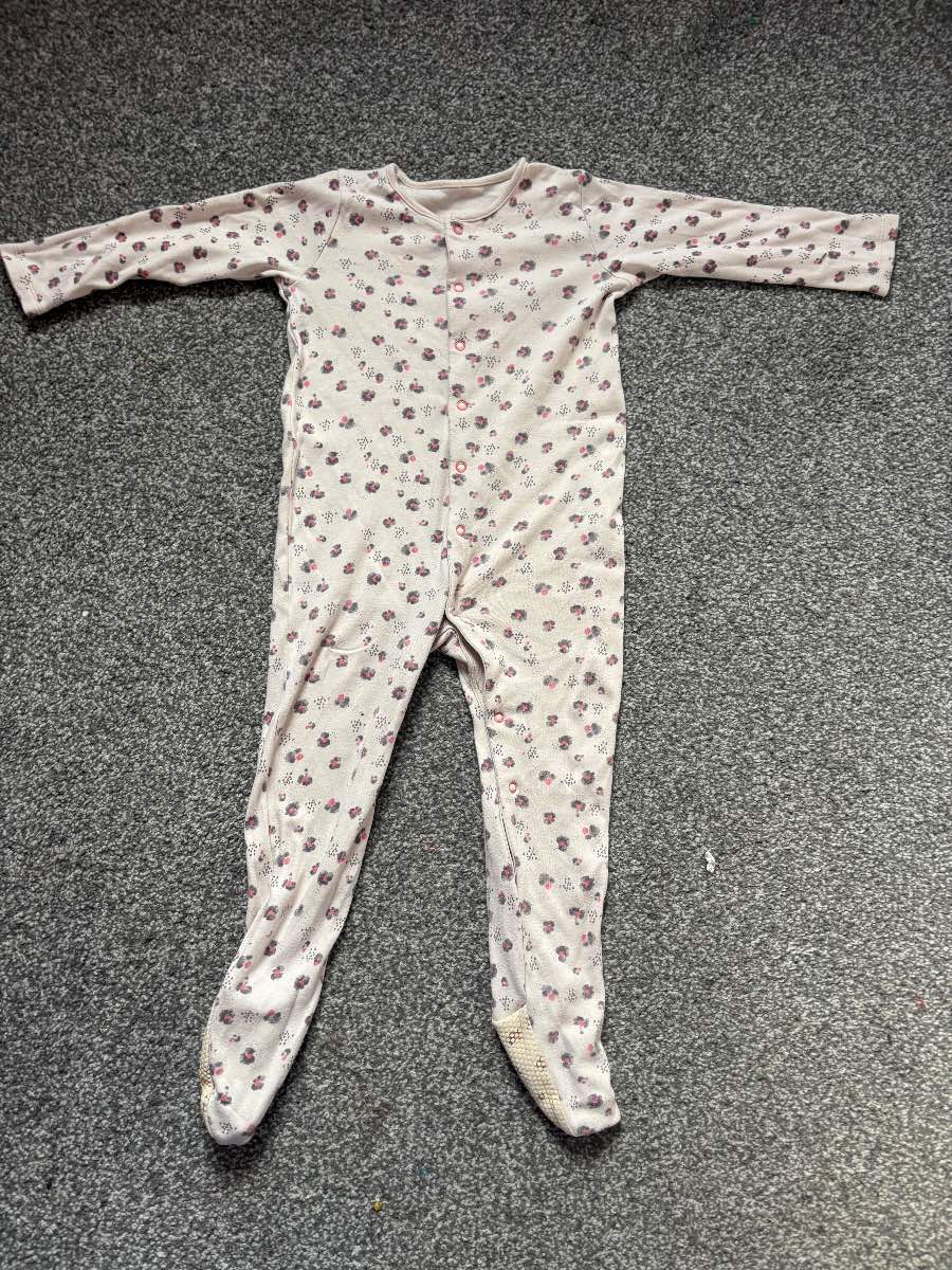 18–24 Months Cotton Patterned Sleepsuit – Good Used Condition