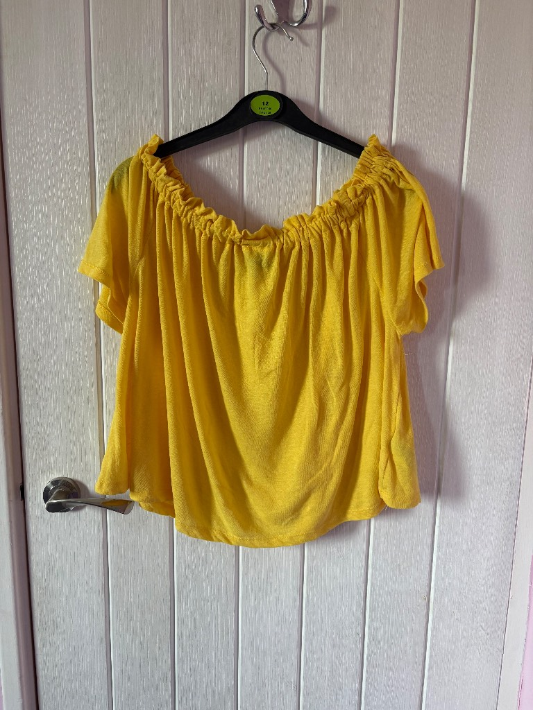 New Look yellow Off-Shoulder Top