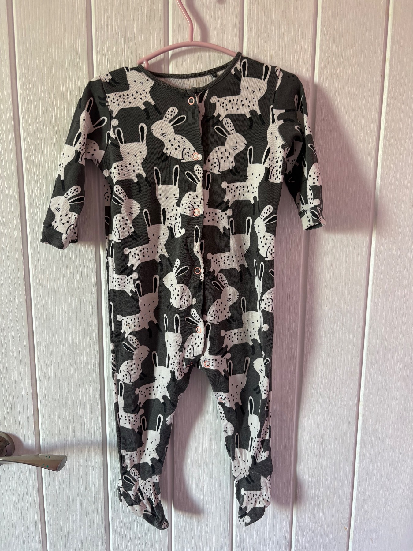 Next Bunny Sleepsuit 6-9 Months