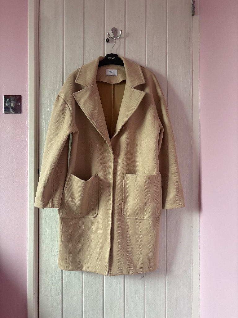 ZARA Basic plain Beige Coat