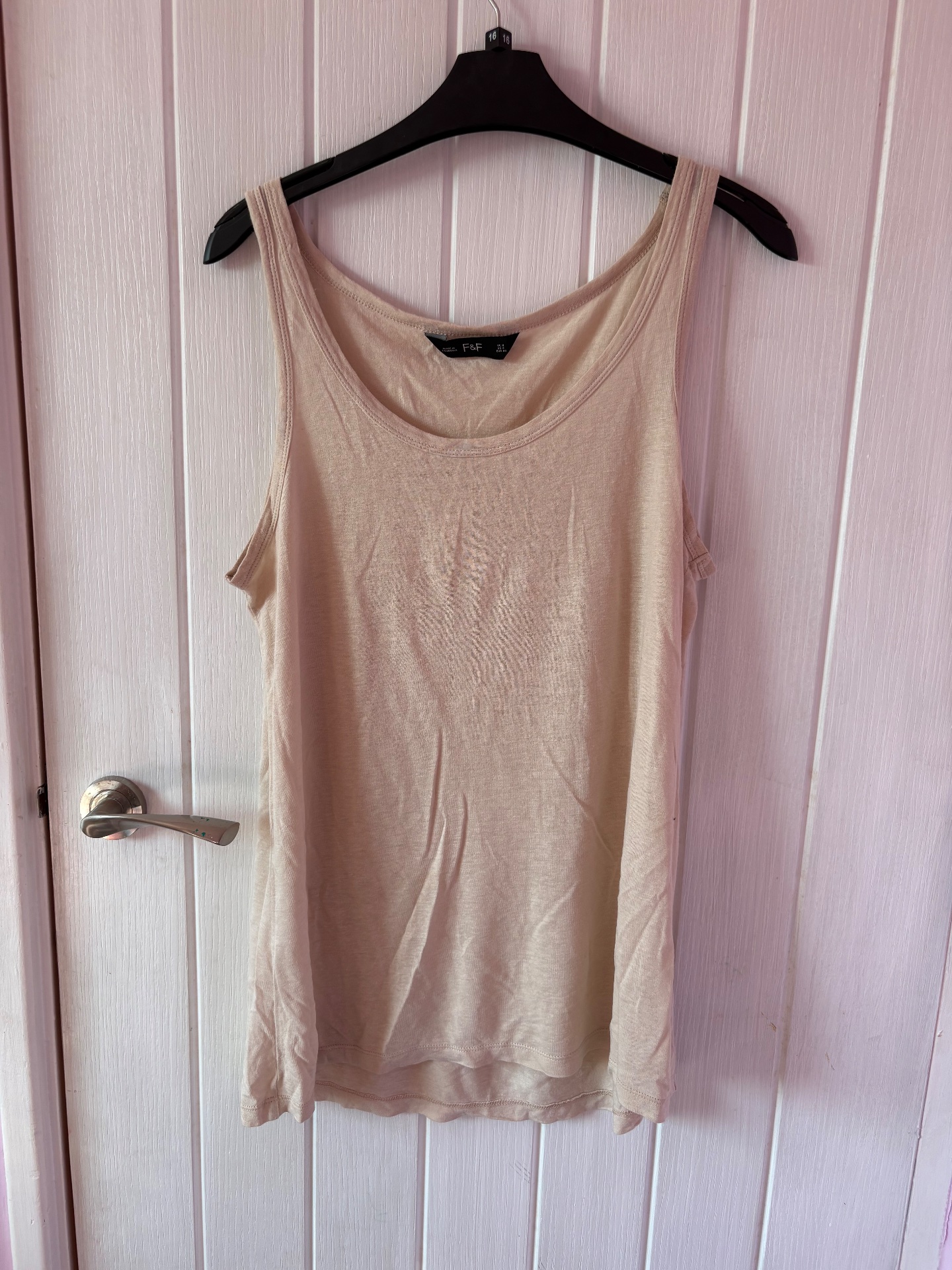F&F beige vest top