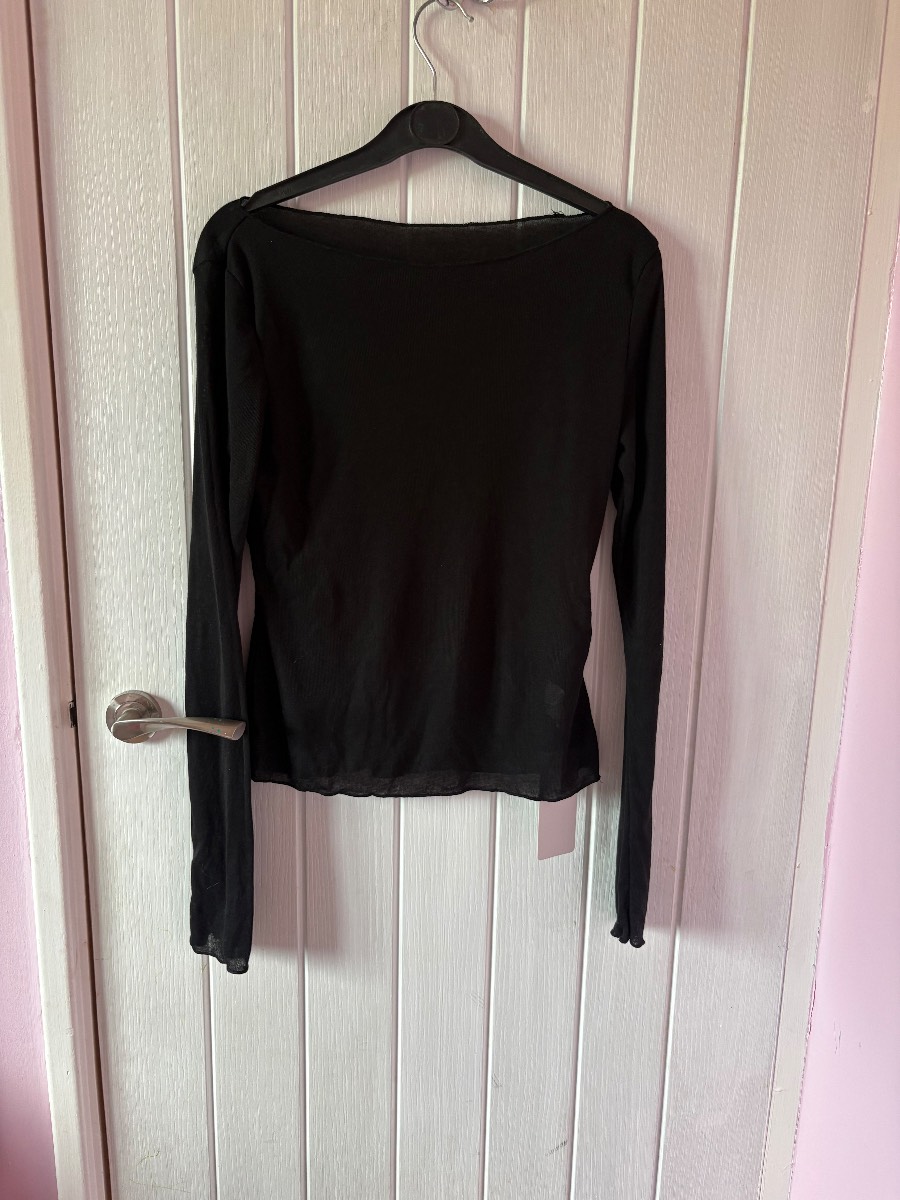 DAZY Black Long Sleeve Top - xl