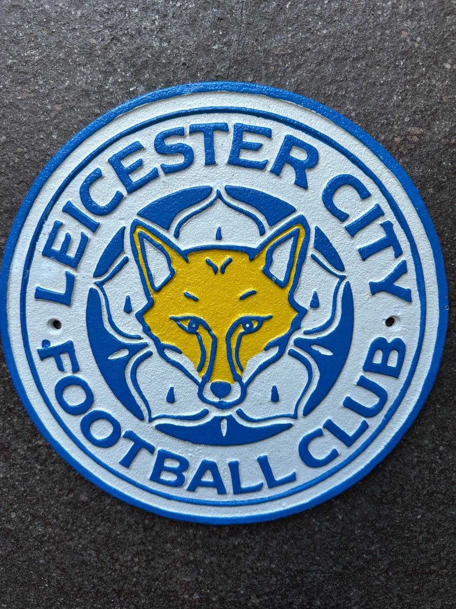 Leicester City cast iron sign