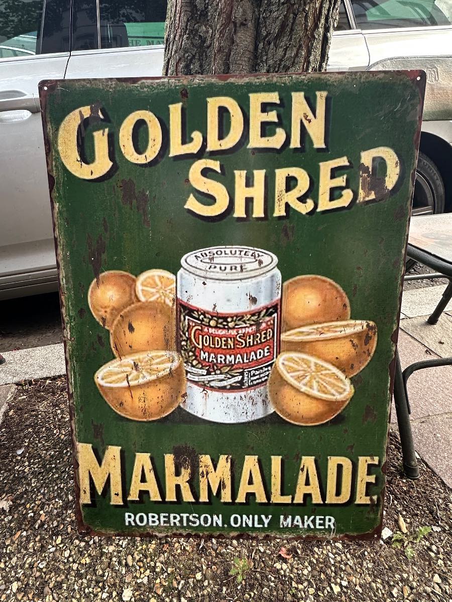 Golden Shred Marmalade Metal Sign