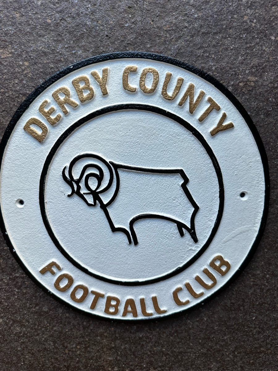 Derby County cast iron sign
