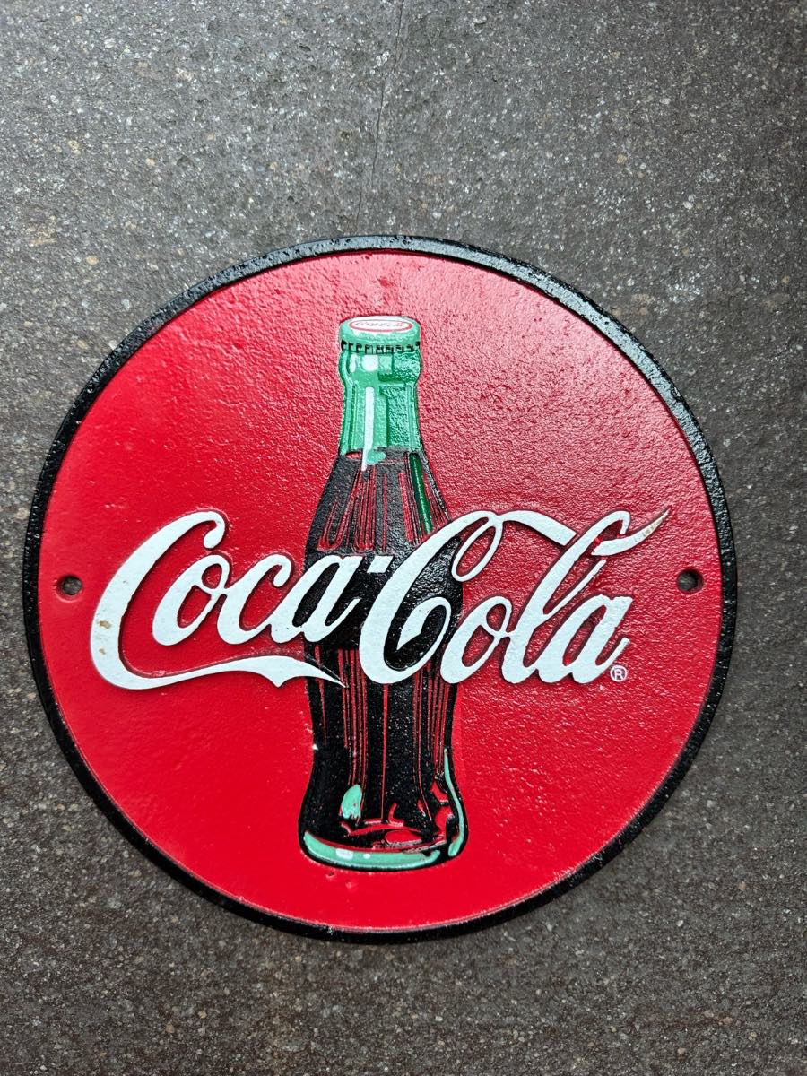 Coca Cola cast iron sign