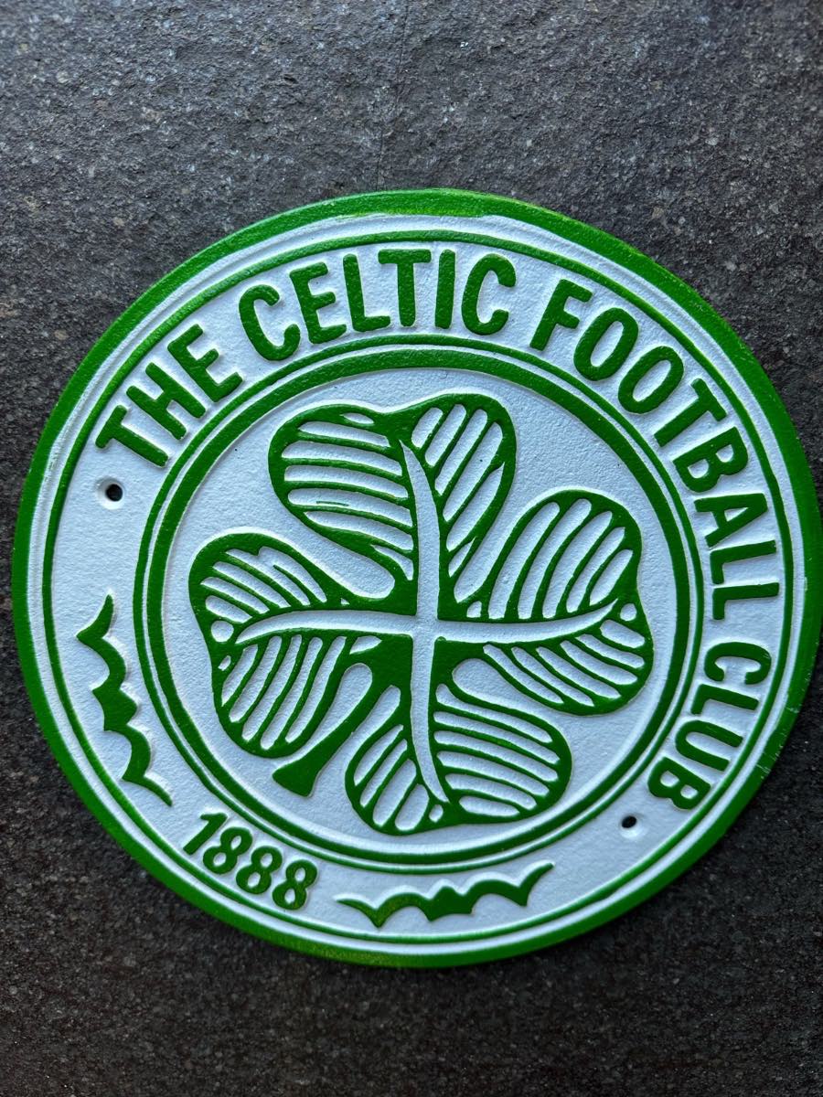 Celtic cast iron football sign
