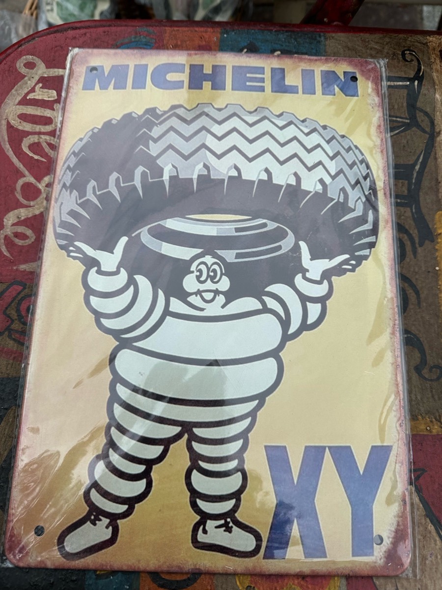 Michelin XY Tyres metal sign