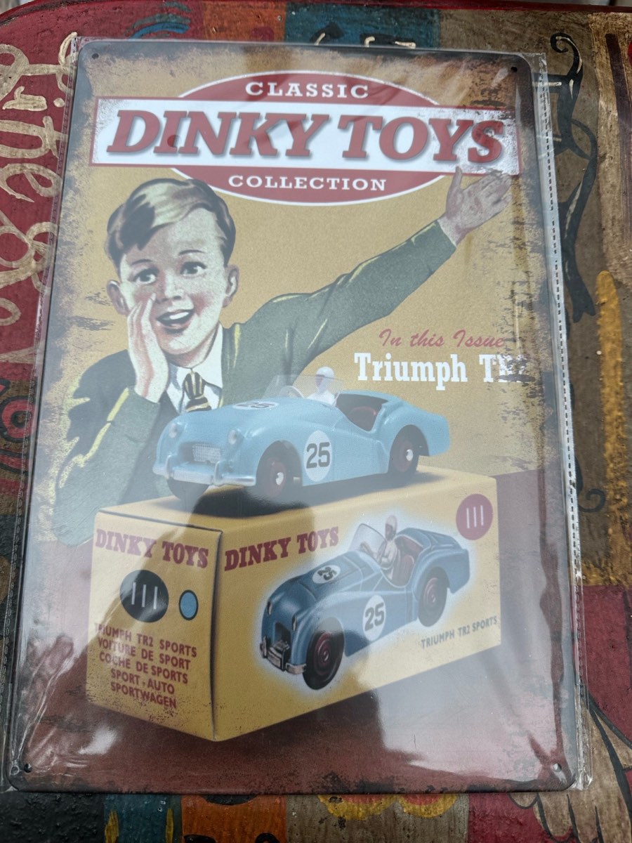 Dinky Toys metal sign