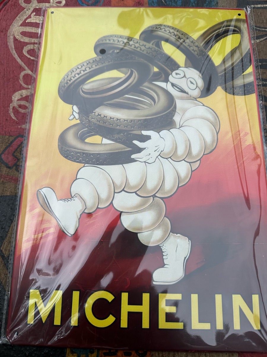 Michelin metal sign