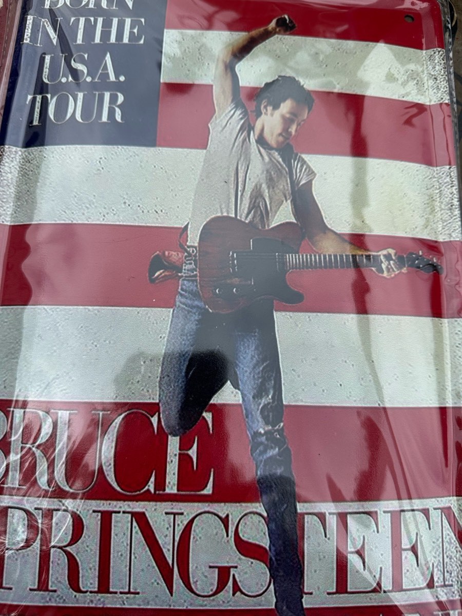 Bruce Springsteen metal sign