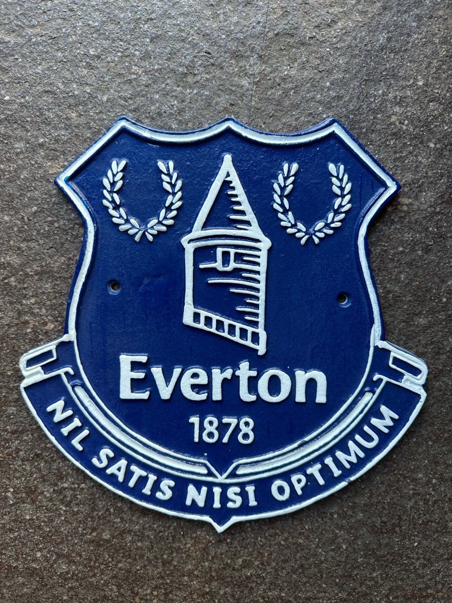 Everton cast iron sign