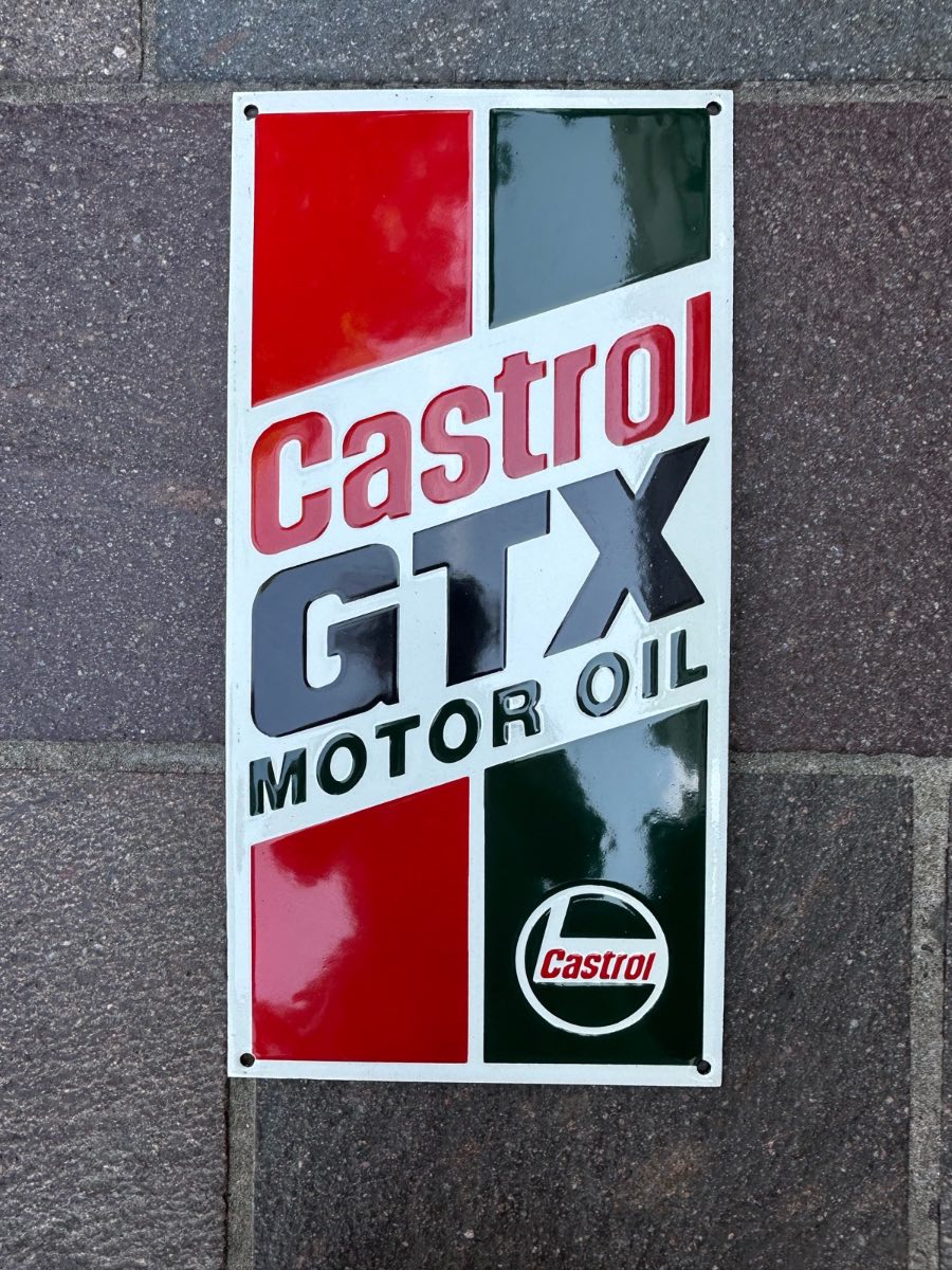 Castrol GTX Enamel sign