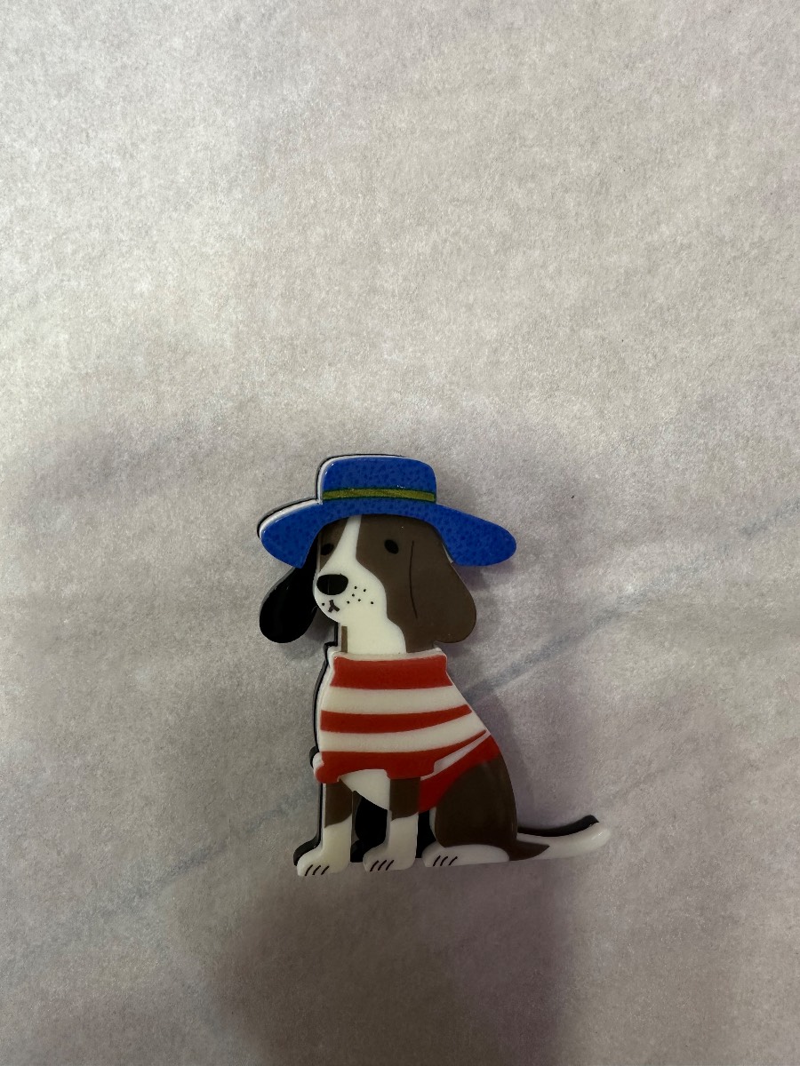 Dog brooch