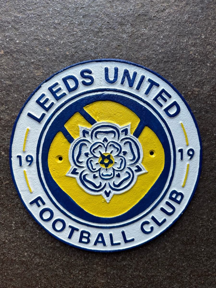 Leeds United cast iron sign