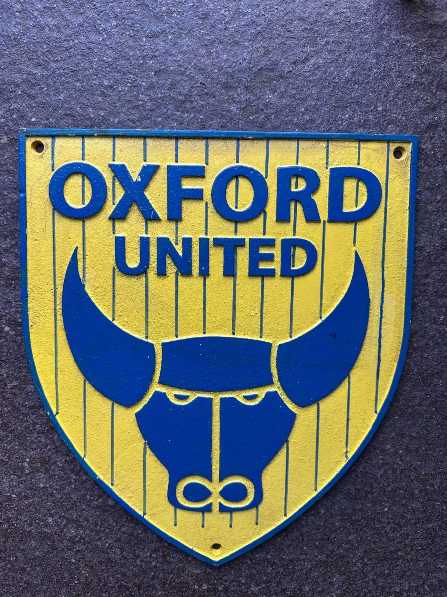 Oxford United cast iron sign