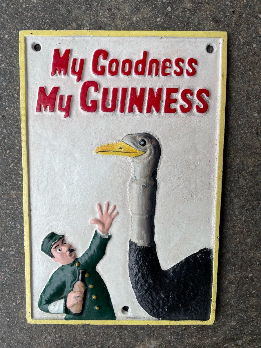 My Goodness My Guinness cast iron sign