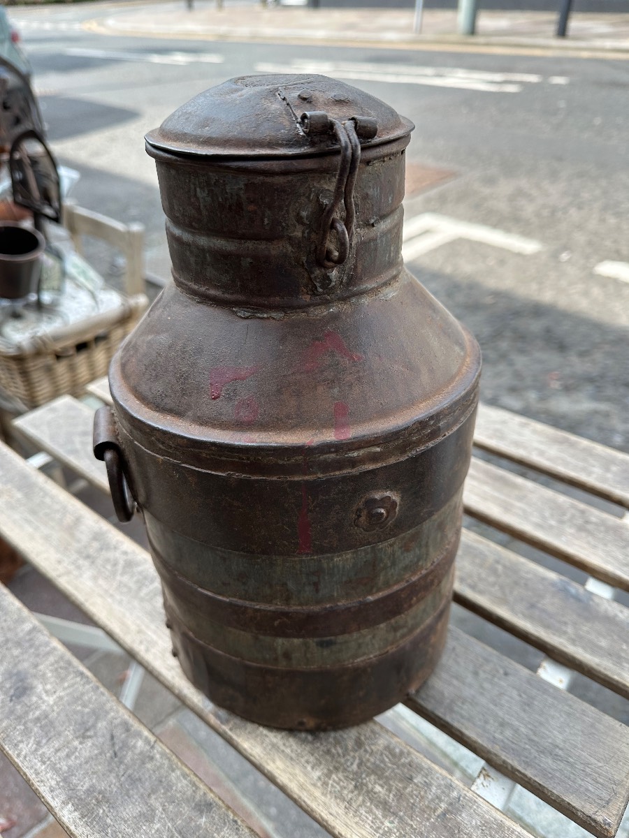 Vintage milk churn 34 cms high