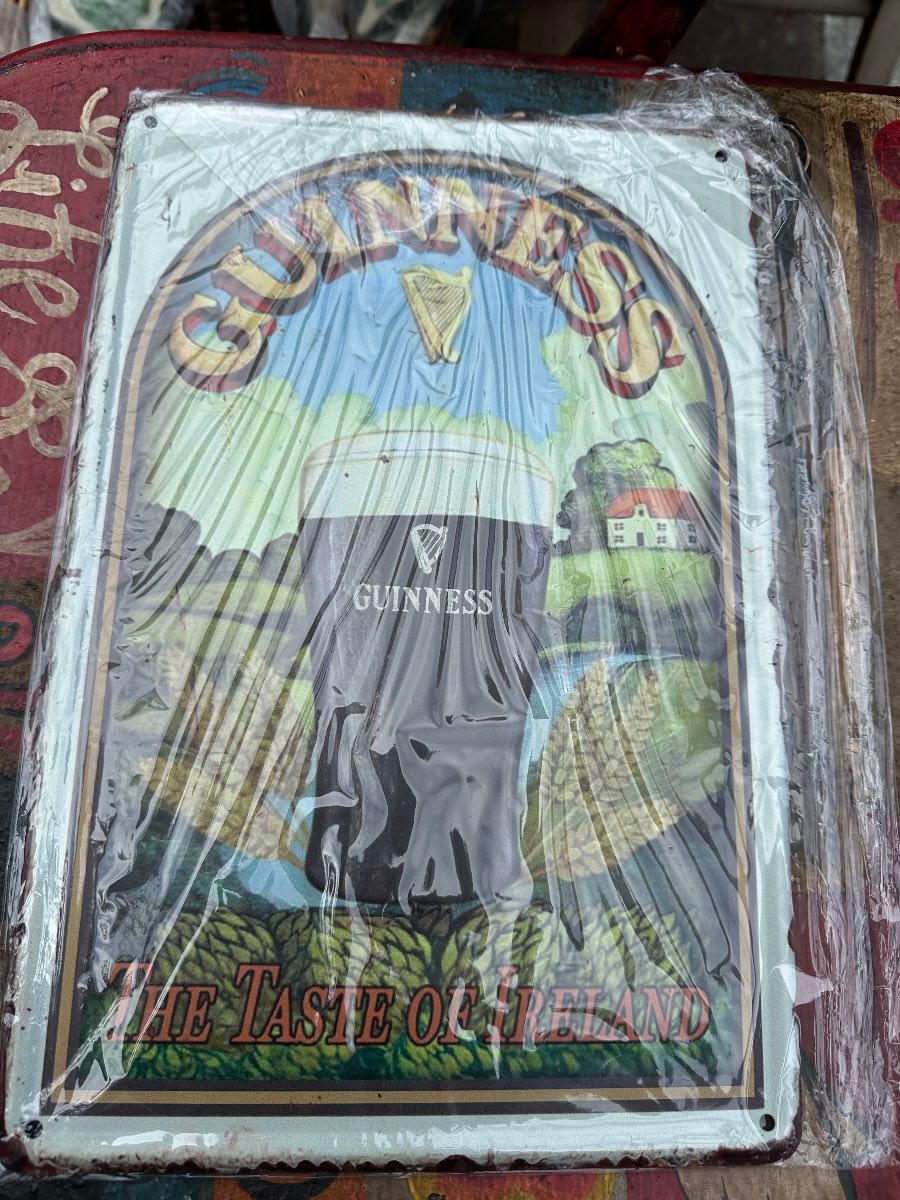 Guinness The Taste Of Ireland metal sign