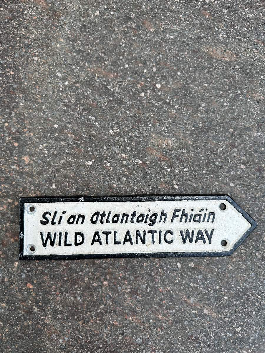 Wild Atlantic Way cast iron sign