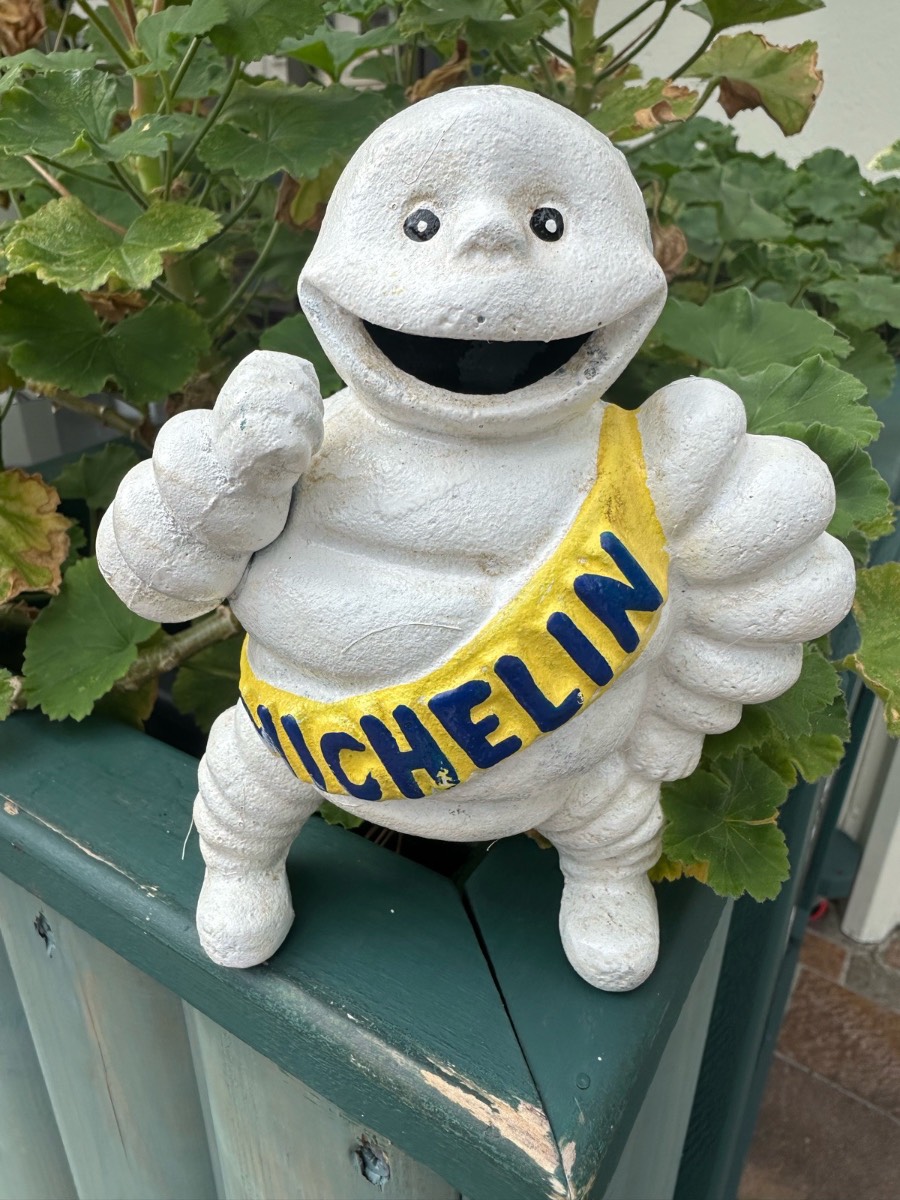 Michelin Man cast iron figure