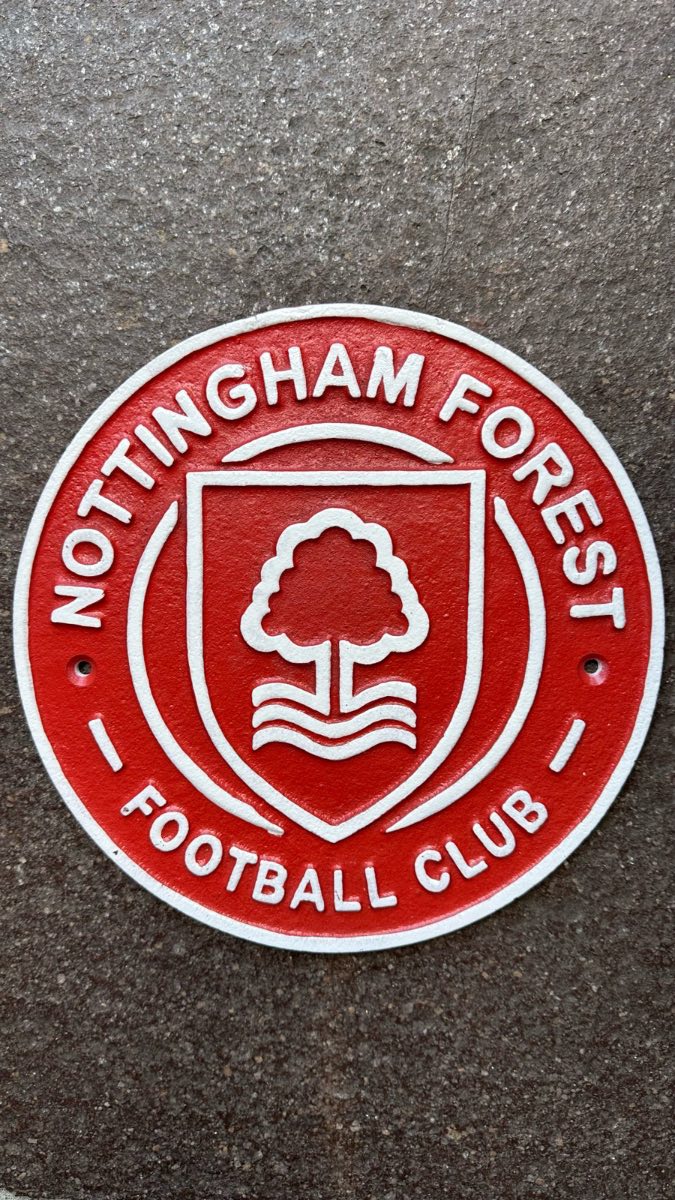 Nottingham Forest cast iron sign