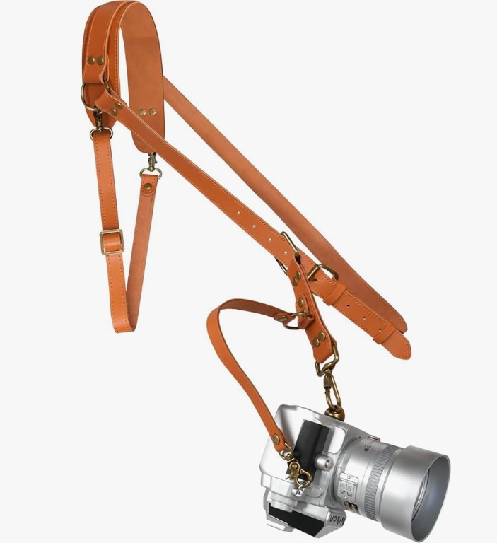 Leather Camera Strap Single Camera Crossbody Harness Single Camera Strap