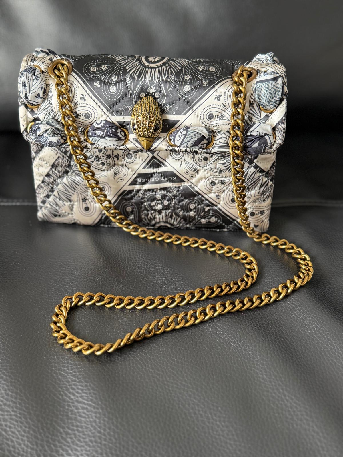 Kurt Geiger London Mini Kensington Crossbody Bag In A Patterned Bandana Print