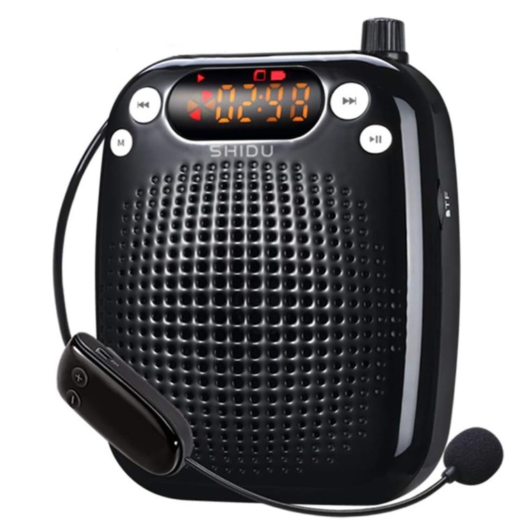Voice Amplifier Portable PA System with Headset Microphone SHIDU Voice Amplifier