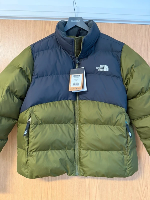 The North Face Saikuru Women’s Jacket – XL Olive/Black Insulated Retro Puffer